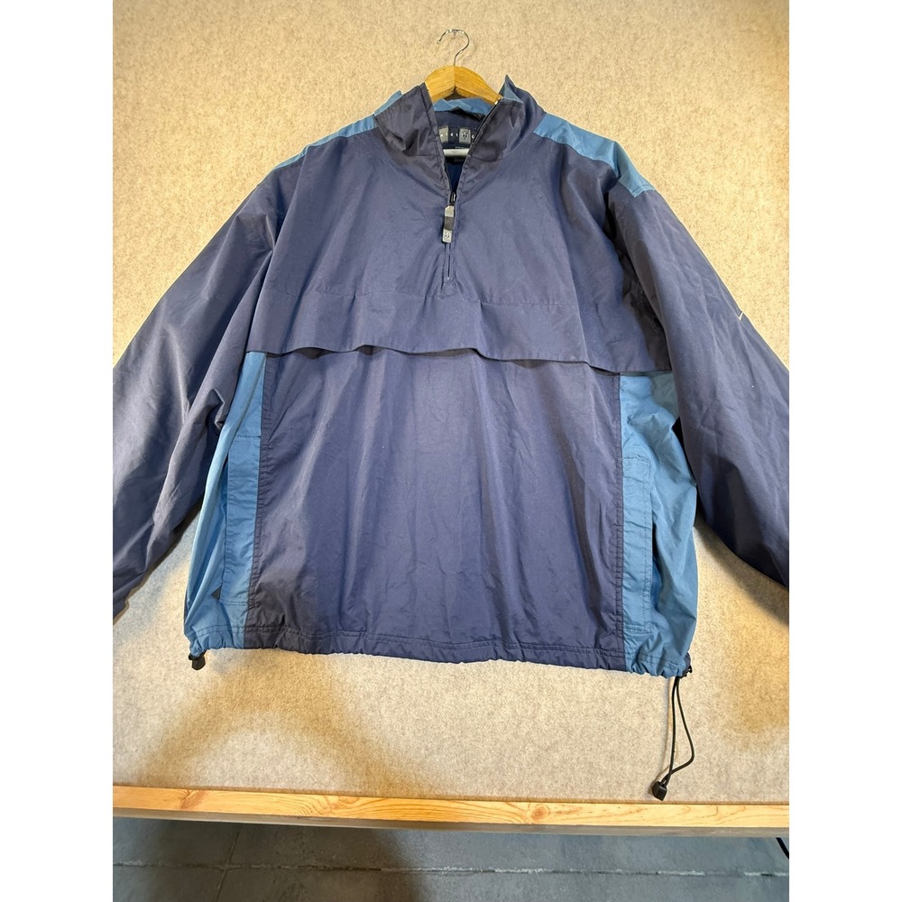 Nike‎ Golf Mens Quarter Zip Windbreaker Jacket Navy Blue Pullover Large